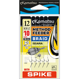 Kamatsu – Návazec METHOD FEEDER BRAID ISEAMA SPIKE 6 BLNO/10cm/0,14mm K-006 OP.5 SZT