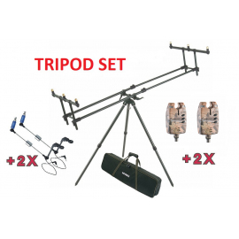 Mivardi - Tripod Premium + ZADARMO 2 x Sounder Easy Camo a 2 x SWINGARM Easy