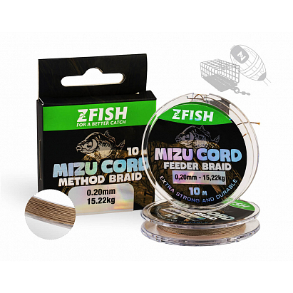 ZFISH Šňůrka MizuCord Method Feeder braid 10m ZFISH Šňůrka MizuCord Method Feeder braid 10m