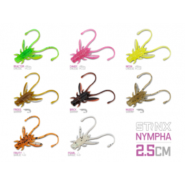 Umělá nástraha Delphin B! Stinx NYMPHA / 20ks - 2.5cm / MUDDY