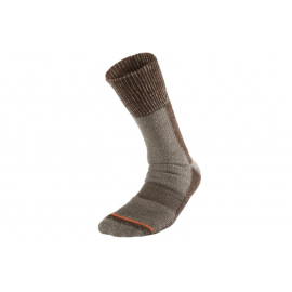 Merino ponožky Geoff Anderson Woolly sock hnedé 