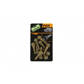 Fox Edges tadpole multi bead khaki 10ks