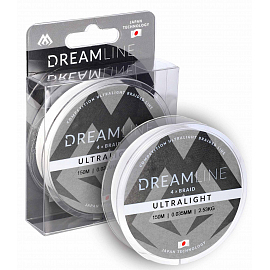 Mikado pletená šnúra dreamline ultralight 0.058mm/4.43kg/150m biela 1 cievka