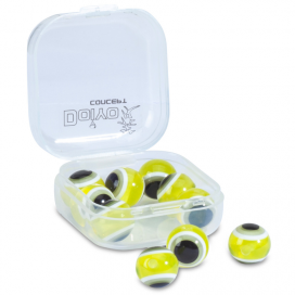 Doiyo sklenené korálky s okom Yellow 10mm 10ks