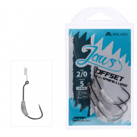 Mikado háčik jaws offset hlavičky so záťažou 3g veľ. 3/0 3 ks Mikado háčik jaws offset hlavičky so záťažou 3g veľ. 3/0 3 ks