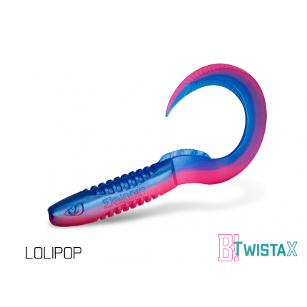 Umelá nástraha Delphin TwistaX Eeltail UVs / 5ks 15cm/MudGOLD