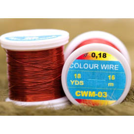 Hends krúžkovací drôtik Colour Wire 0,09mm 21,6m Červený