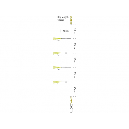 Kinetic Návazec Sabiki Shaker 130 cm