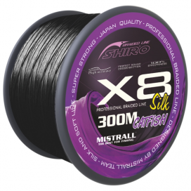 Mistrall Šnúra Shiro Catfish X8 Black 300 m 0,60mm