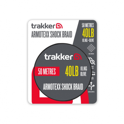Nikl Trakker Products Trakker Šoková šnúra Armotexx Shock Braid 40lb, 18,1kg, 50m