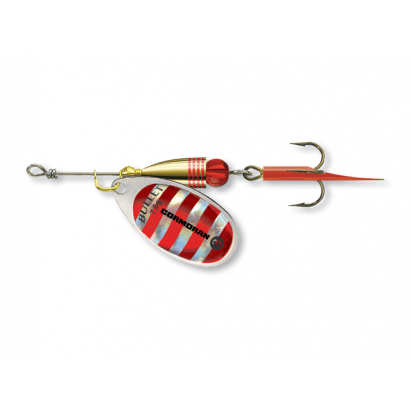 Cormoran rotačná blyskáč Bullet Spinner 4 silver red striped 12,5g