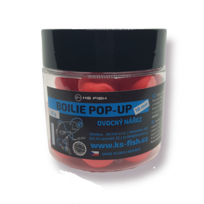 Boilie Pop-up 18mm ovocný nárez Boilie Pop-up 18mm ovocný nárez