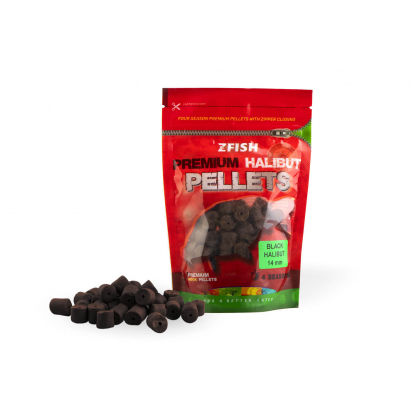 Zfish Chytacie Pelety Premium Halibut Pellets Black Halibut 14 mm 200 g