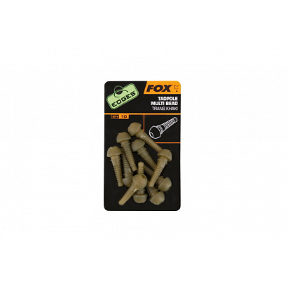 Fox Edges tadpole multi bead khaki 10ks