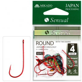 Mikado háčik sensual round s protihrotmi veľ. 6 red 10 ks