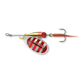 Cormoran rotační třpytka Bullet 2 silver red striped 4g