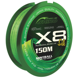 Mistrall pletená šnúra Shiro Silk X8 0,41mm 150m zelená