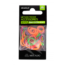 Mikado gumičky na pelety method feeder 5mm (extra heavy) mix 50 ks