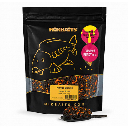SMOKE READY vlhčené pelety 300g - Mango Butyric 2-3mm SMOKE READY vlhčené pelety 300g - Mango Butyric 2-3mm