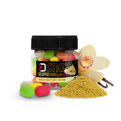 Delphin Nástraha MIX D SNAX WAFT 10x7mm/20g Scopex Vanilka Delphin Nástraha MIX D SNAX WAFT 10x7mm/20g Scopex Vanilka
