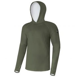 Giants fishing Funkční tričko s dlouhým rukávem UV50+Hoodie Dark Green|vel.XL