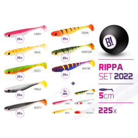 Súprava nástrah BOMB Rippa farby 2022 5cm / 225ks Súprava nástrah BOMB Rippa farby 2022 5cm / 225ks