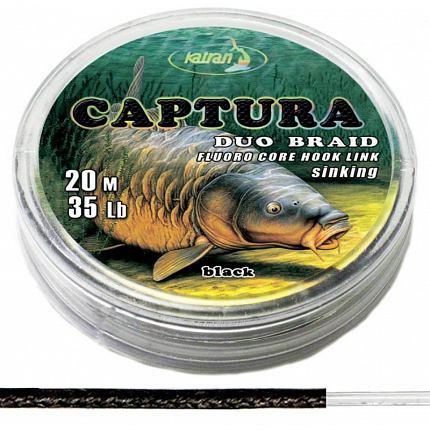 Katran Ztužená Návazcová Šňůrka Duo Braided Hook Links CAPTURA 30 lb 20 m