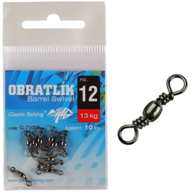 Giants Fishing Obratlík Barrel Swivel no.18/7kg/10ks