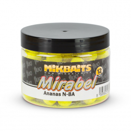 Mikbaits Mirabel Fluo boilies 150ml - Ananás N-BA 12mm