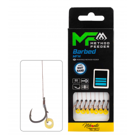Mikado Návazec Mf Mf14 S Gumkou Háček S Protihrotem 14 / Pletená Šňůra: 0.12mm/10cm 8 Ks Mikado Návazec Mf Mf14 S Gumkou Háček S Protihrotem 14 / Pletená Šňůra: 0.12mm/10cm 8 Ks