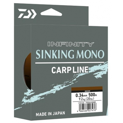 Daiwa Vlasec Infinity Sinking Mono Brown 500m