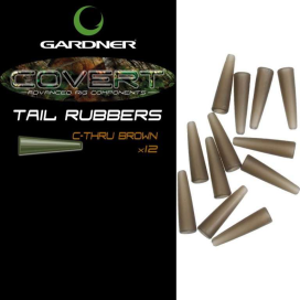 Gardner Prevleky Covert Tail Rubbers | C-Thru Brown (priehľadná hnedá)