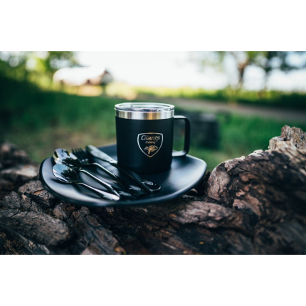 Giants fishing Nerezový thermo hrnček Black Stainless 400ml