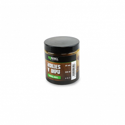 Nikl Boilies V Dipu Devill Krill 250 ml