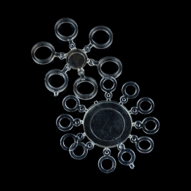 Garda držiaky nástrahy - Elastické krúžky na pelety číry mix veľkostí 34ks