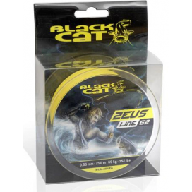 Black Cat Pletená Šňůra Zeus Line G2 Žlutá 250m 0,45mm 46 Kg