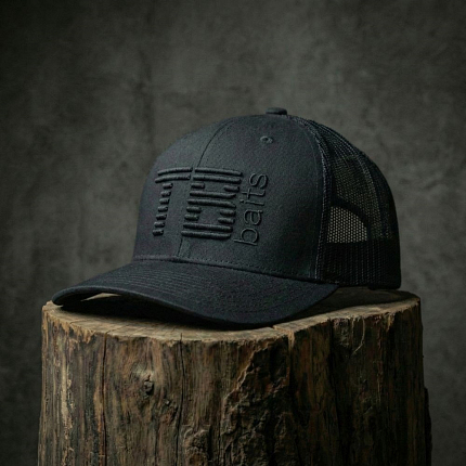 TB Baits Kšiltovka Trucker Cap 3D Logo Black