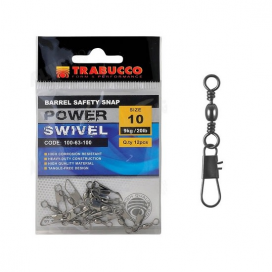 Trabucco karabínka s obratlíkom Barrel Interlock Snap 12ks|vel.16 (8kg)