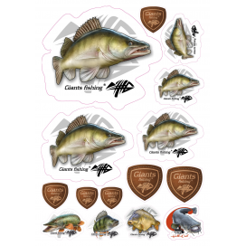 Giants fishing Mix nálepiek Giants Fishing Zubáč (15ks)