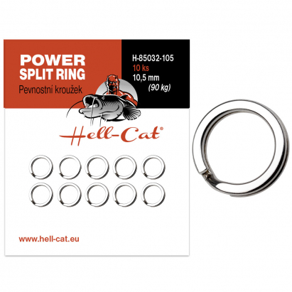 Hell-Cat Pevnostný krúžok Power Split Ring 10ks|veľ.12mm (110kg) Hell-Cat Pevnostný krúžok Power Split Ring 10ks|veľ.12mm (110kg)