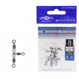 Mikado obratlík rolling triple s korálkami veľ. 10/12 bn 5 ks