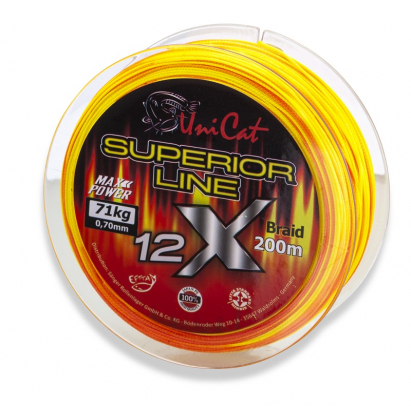 Uni Cat Šnúra 12 X Superior Line 0,37mm 200m 36kg