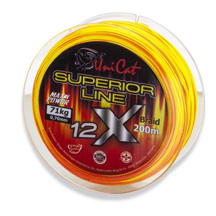 Uni Cat Šnúra 12 X Superior Line 0,37mm 200m 36kg
