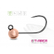 Delphin Wolframový Jig T-AREA BL Měděný 5 ks 4,6mm/0,9g/#6