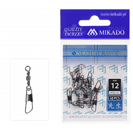 Mikado obratlík barrel s karabínou typu interlock ss veľ. 16 bn 10 ks