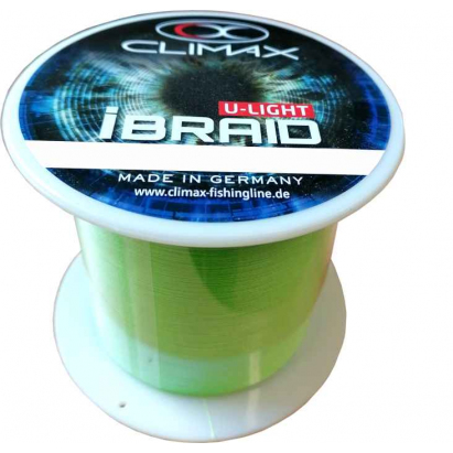 Pletená šnúra Climax iBraid U-Light neon-zelená 3000m Priemer: 0,04mm / 3kg
