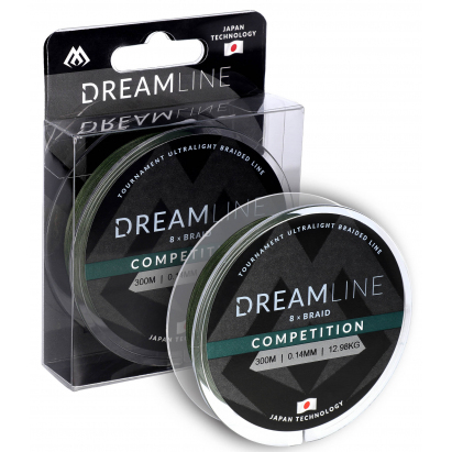 Mikado pletená šnúra dreamline competition 0.23 mm/23.61kg/300m zelená 1 cievka