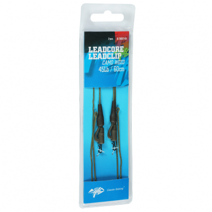 Giants fishing Montáž s olovenou šnúrkou Leadcore 45Lb Leadclip (2ks) 60cm