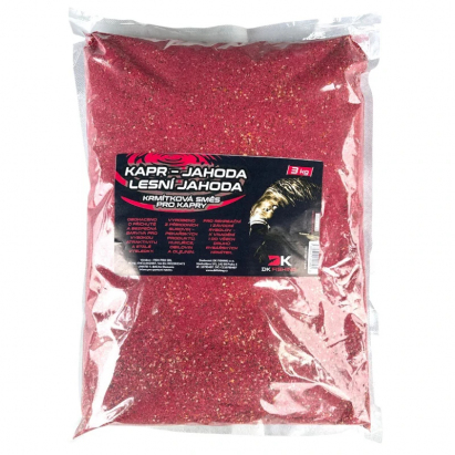 DK FISHING krmítková směs Kapr-Jahoda/lesní jahoda 3kg DK FISHING krmítková směs Kapr-Jahoda/lesní jahoda 3kg