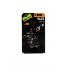 Fox Edges flexi ring Swivels veľ.11 obratlík s krúžkom 10ks